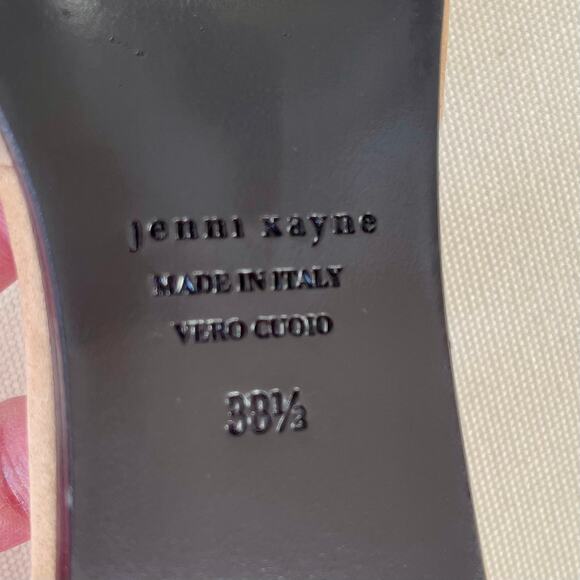 Jenni Kayne d'Orsay Pointed Toe Flats Napa Leather Natural Size 38.5 - Picture 13 of 14